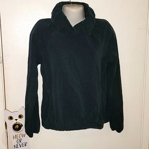 Lululemon sweater blue/gray pullover mock neckline logo B14